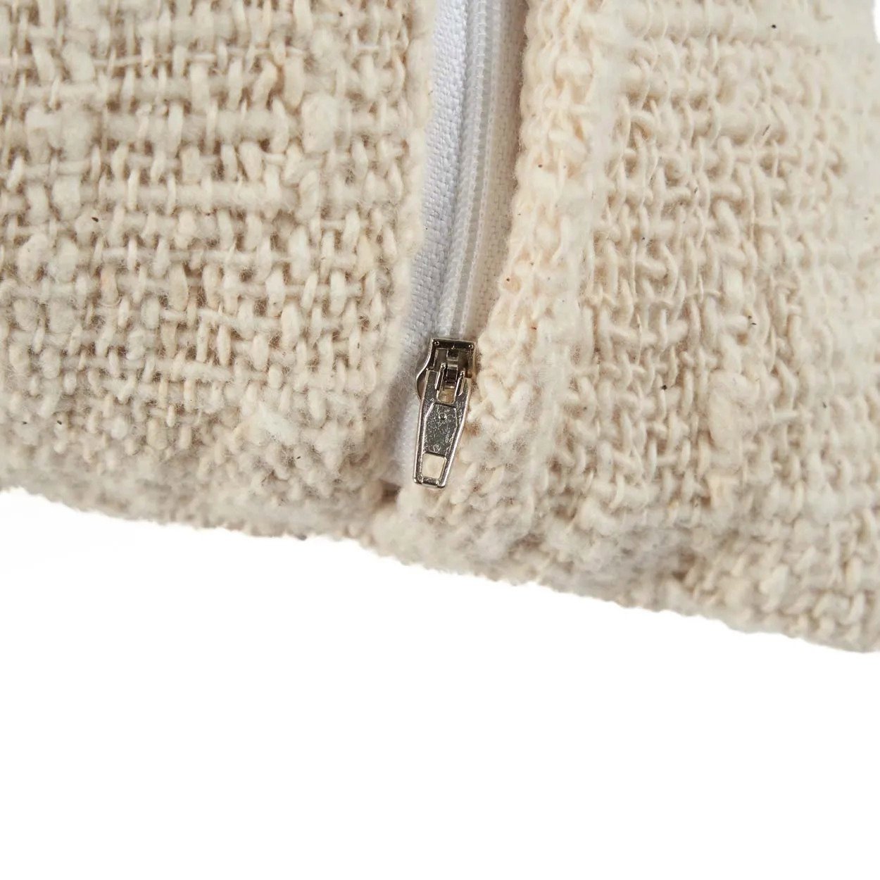 La Funda de Cojín Isla Palm - Blanco Natural