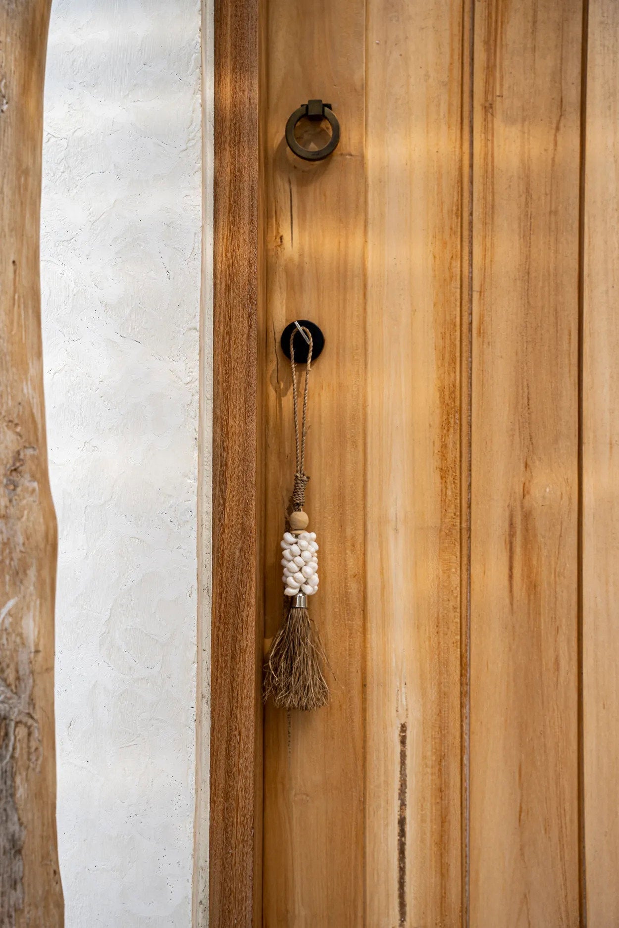 The Cowrie and Raffia Hanging Decoration