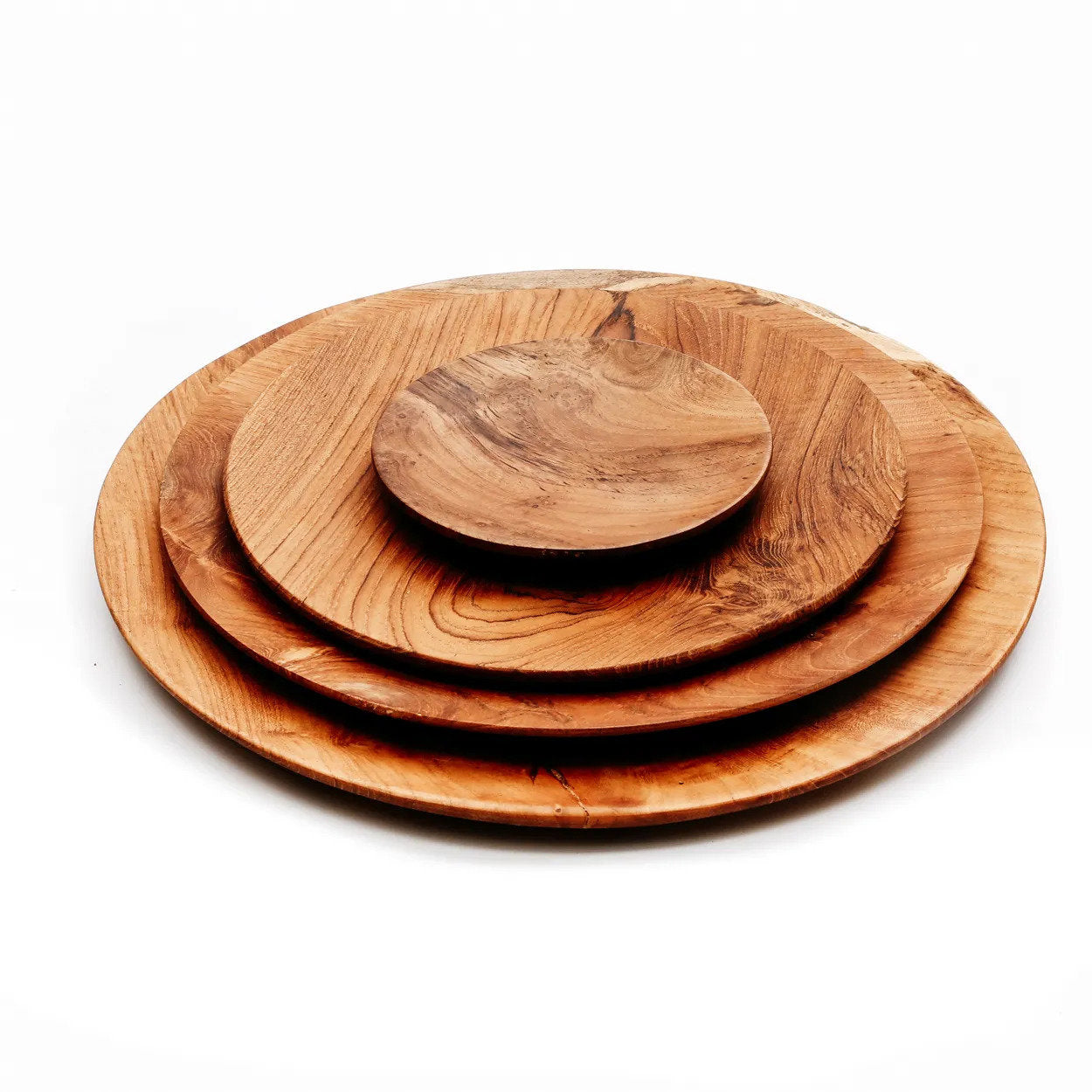 The Teak Root Round Plate - L