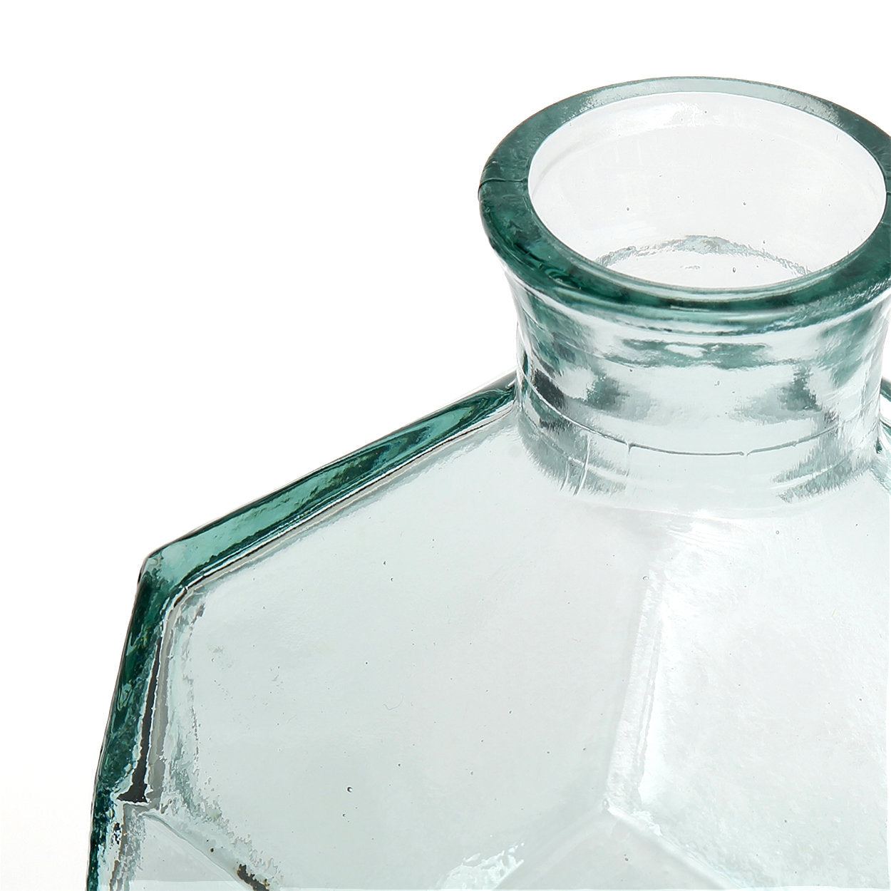 "The Round Origami Vase - Blue"