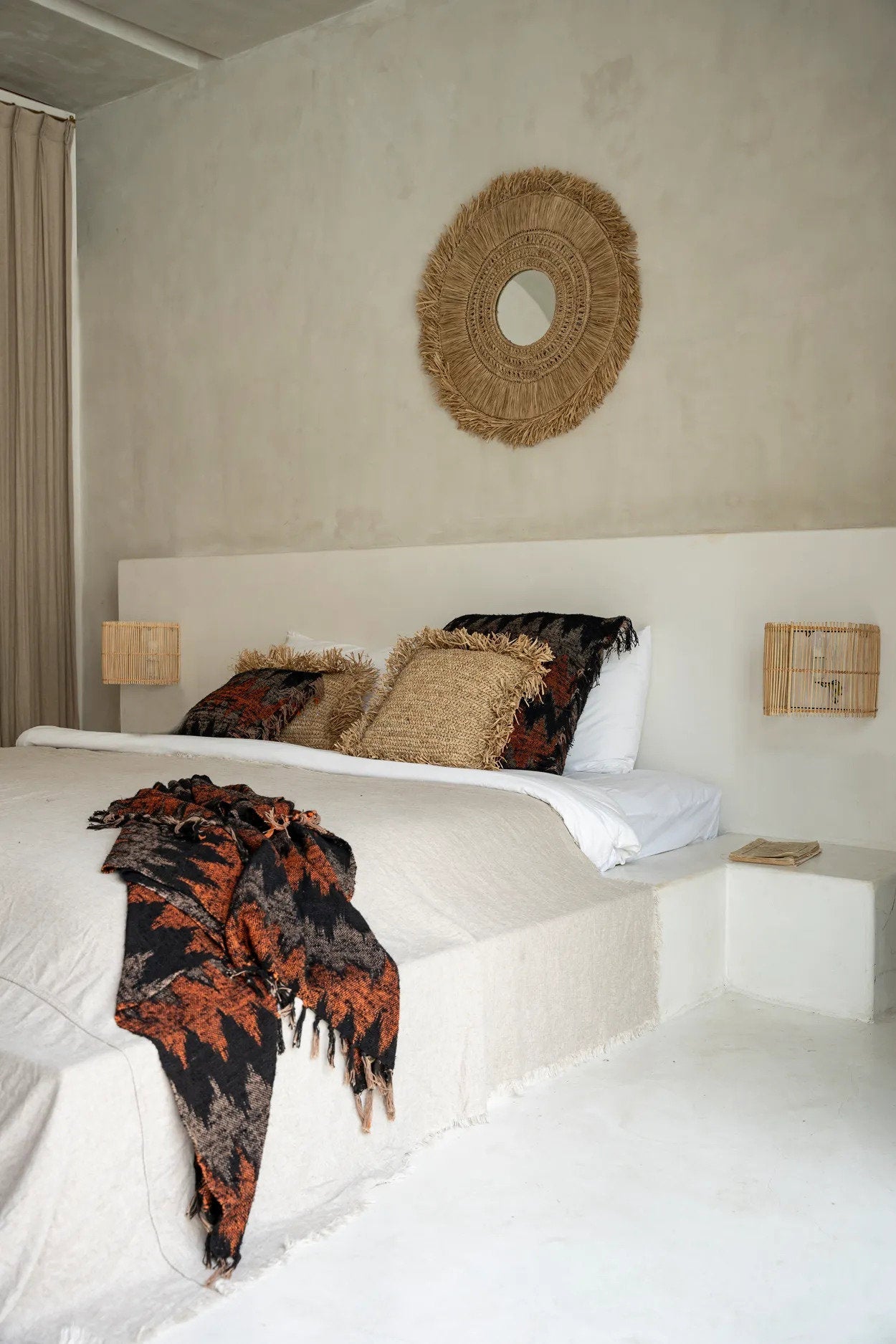 "The s'il vous Plaid - Black Orange"