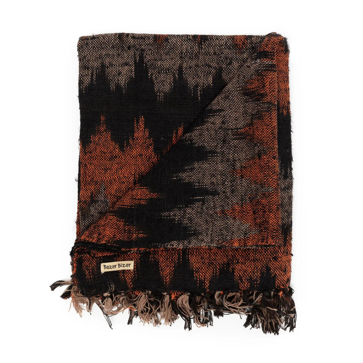 "The s'il vous Plaid - Black Orange"