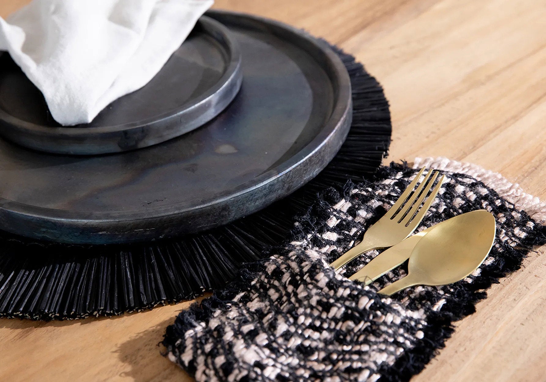 The Oh My Gee Cutlery Holder - Black Copper - Set of 4_40