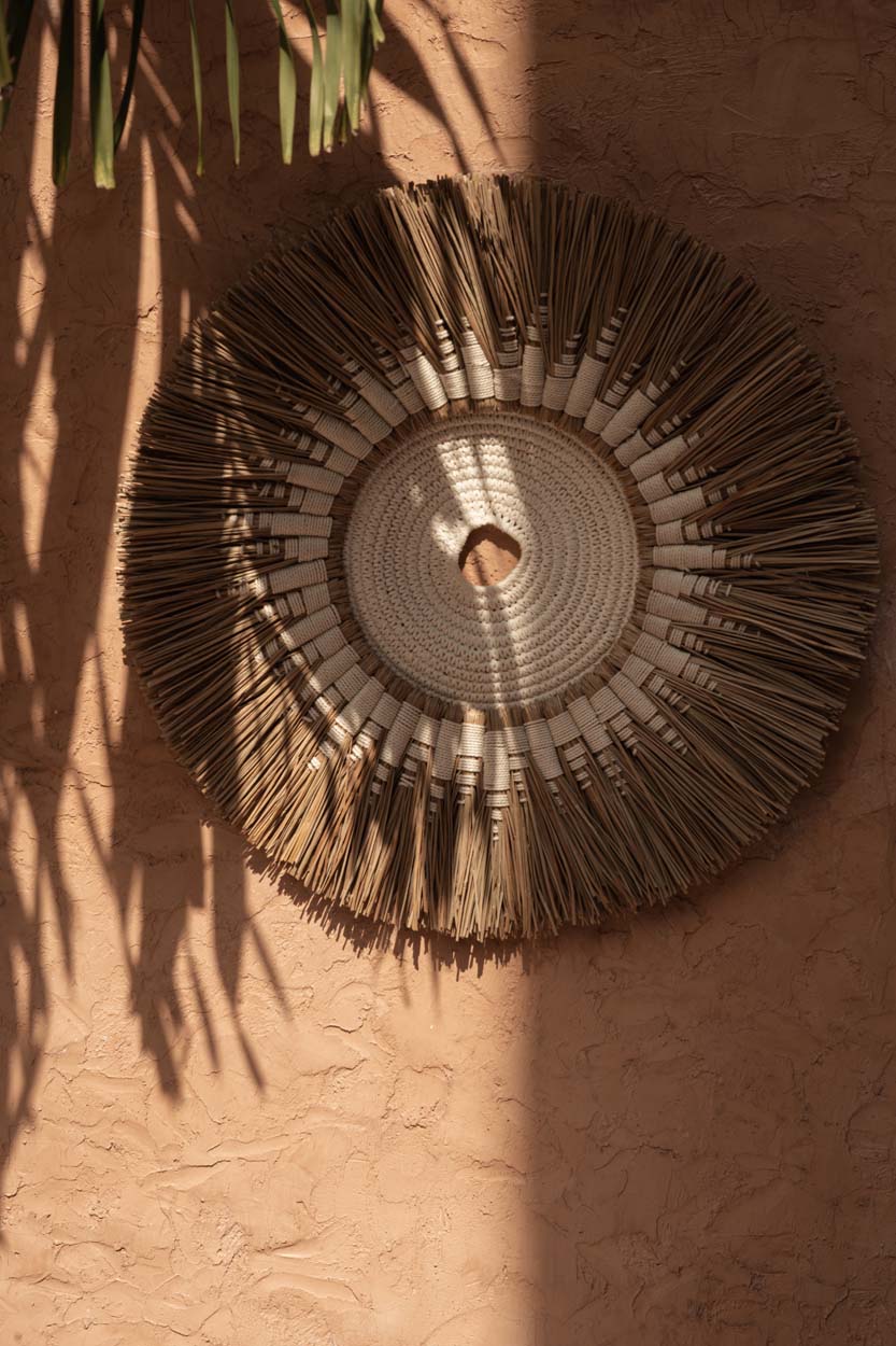 The Raffia Macramé Wall Deco - White Natural