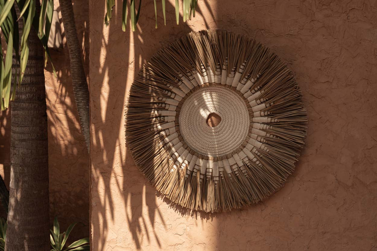The Raffia Macramé Wall Deco - White Natural