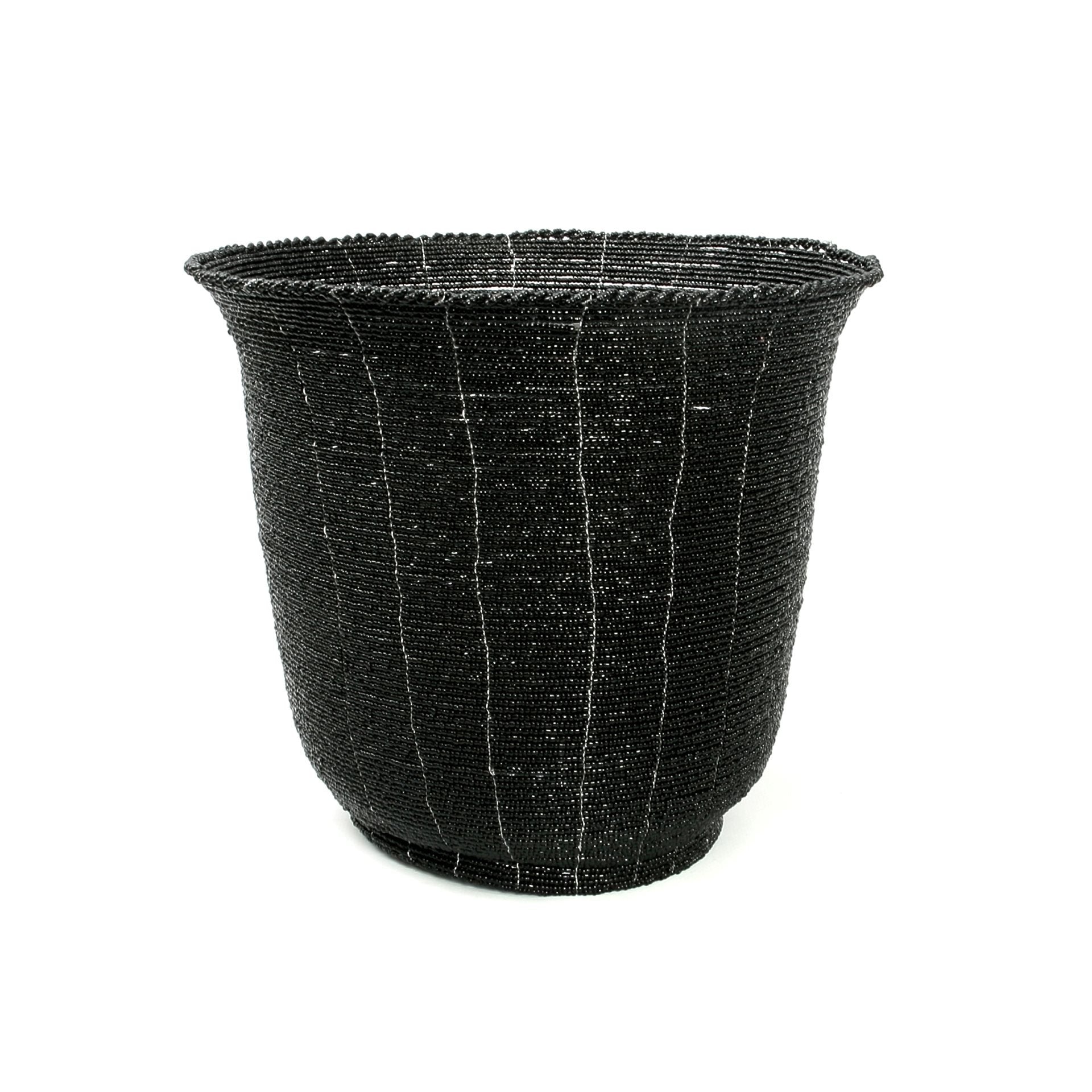 The Beaded Bowl High - Black - L_40