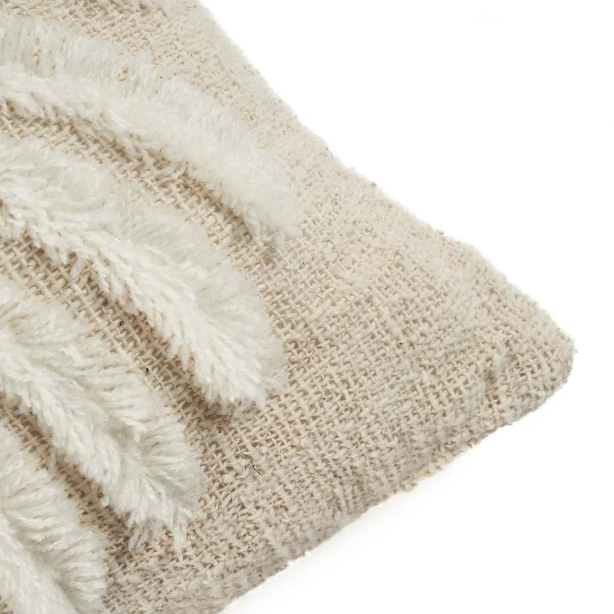 La Funda de Cojín Isla Palm - Blanco Natural