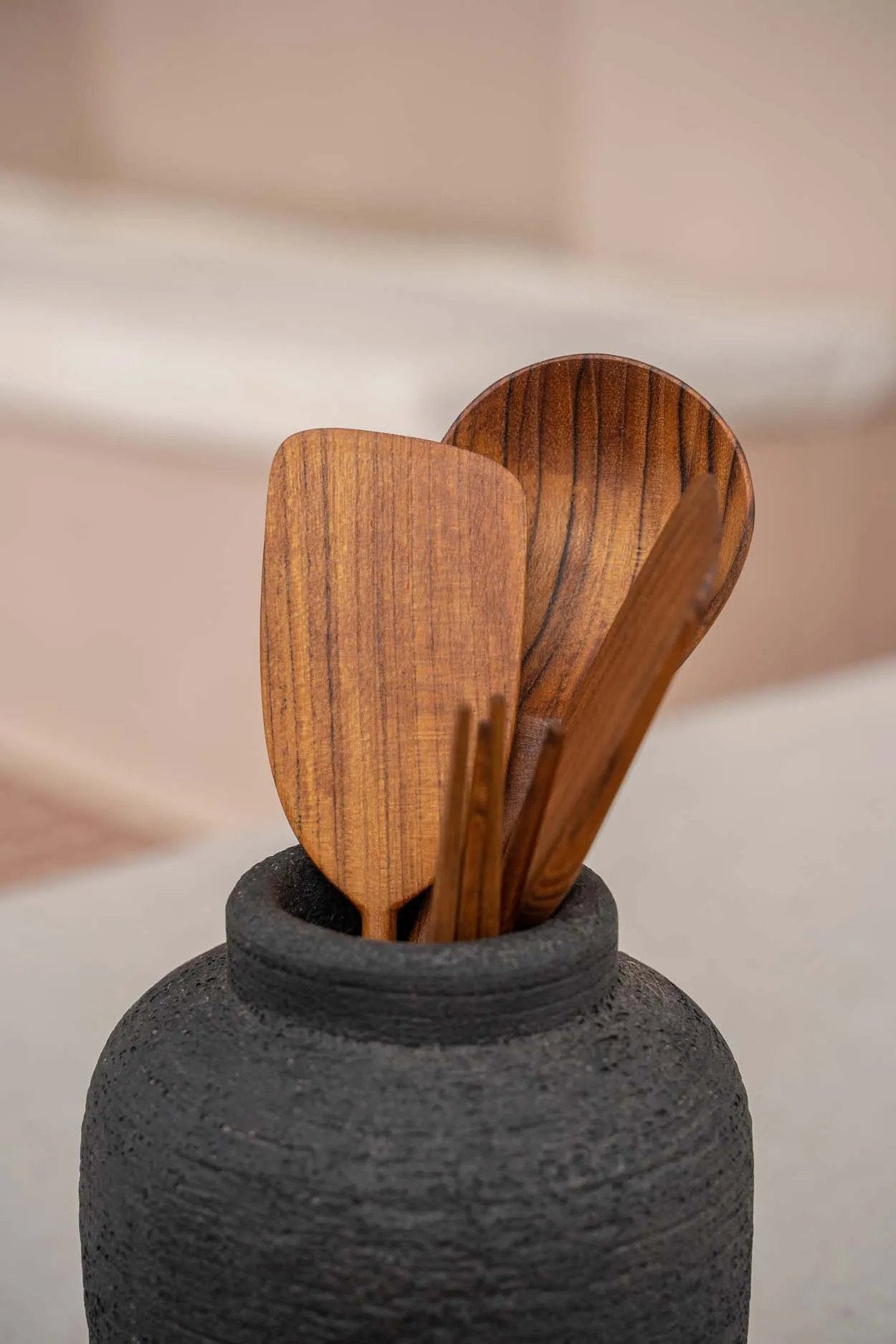 "The Teak Root Spatula"