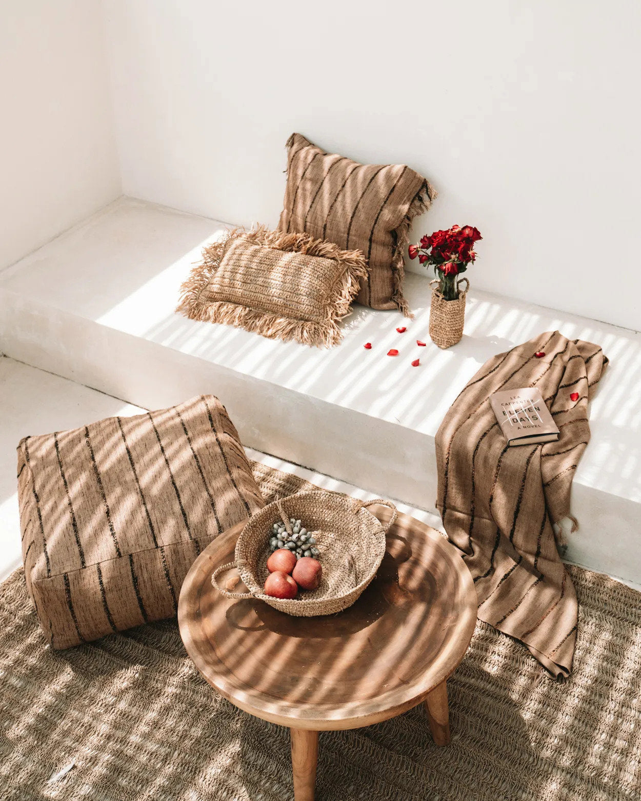 The Raffia Cushion Cover - Rectangular - Natural - 30x50