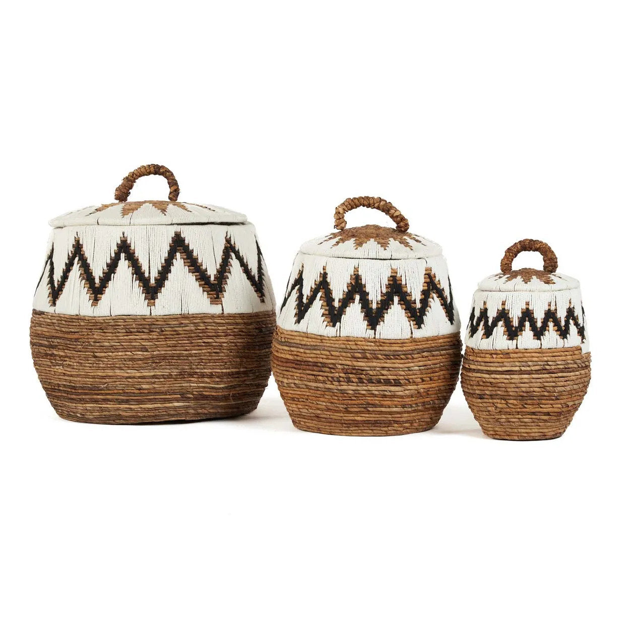 The Little Bay Beach Basket - Natural White - M