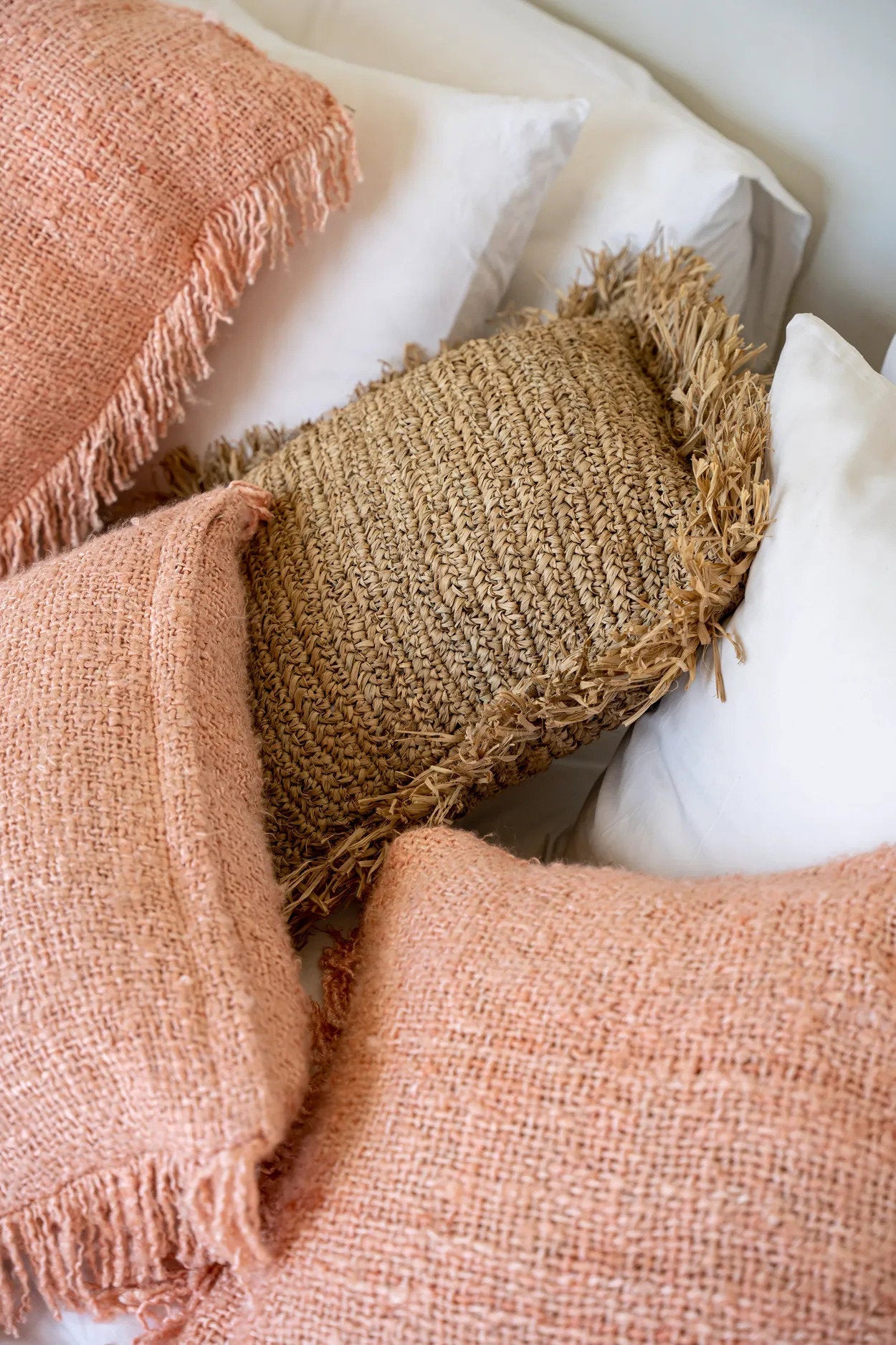 The Oh My Gee Cushion Cover - Salmon Pink - 40x40_40
