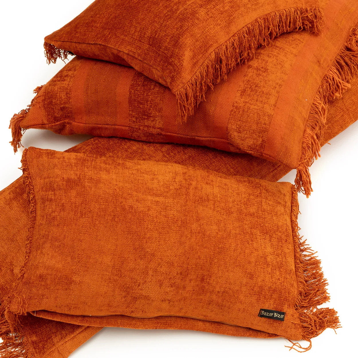 The Oh My Gee Cushion Cover - Rust Velvet - 35x100_40