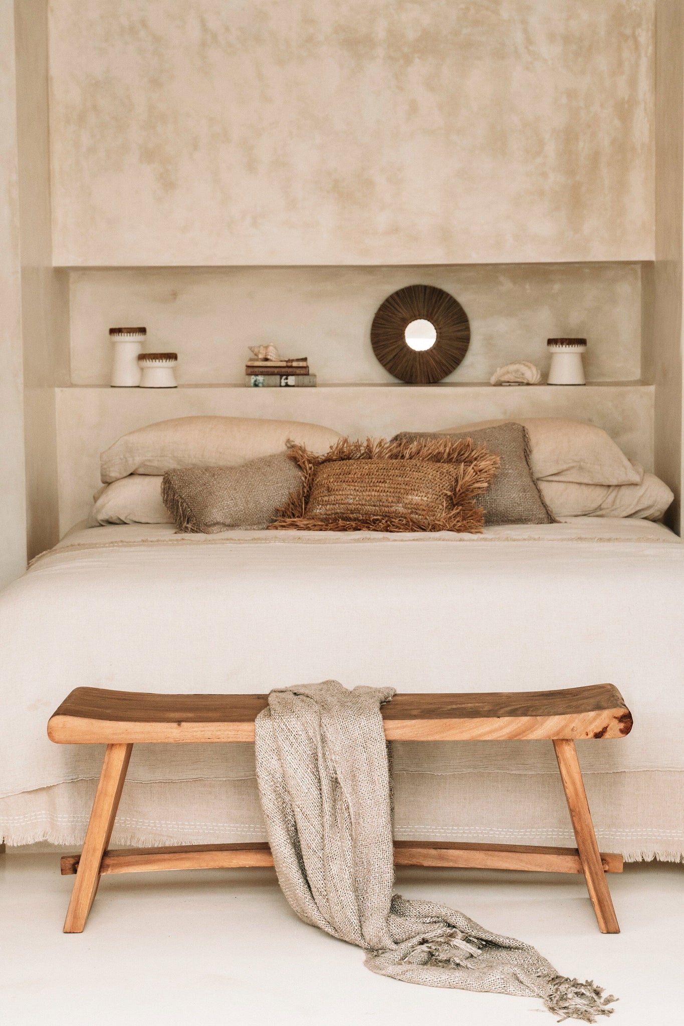 "The s'il vous Plaid - Beige" translates to "The 'if you please' Plaid - Beige"