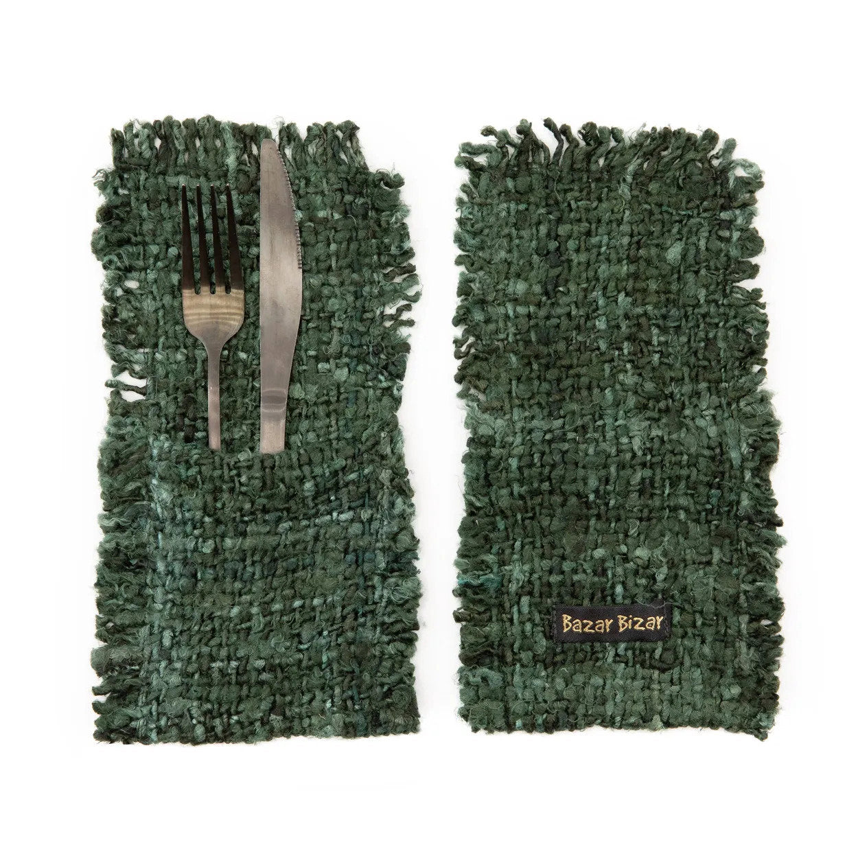 The Oh My Gee Cutlery Holder - Forest Green - Set of 4_40