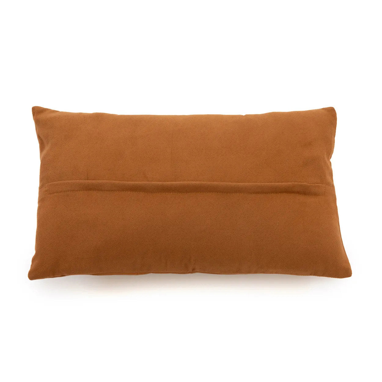 The Six Panel Leather Cushion Cover - Camel - 30x50_40