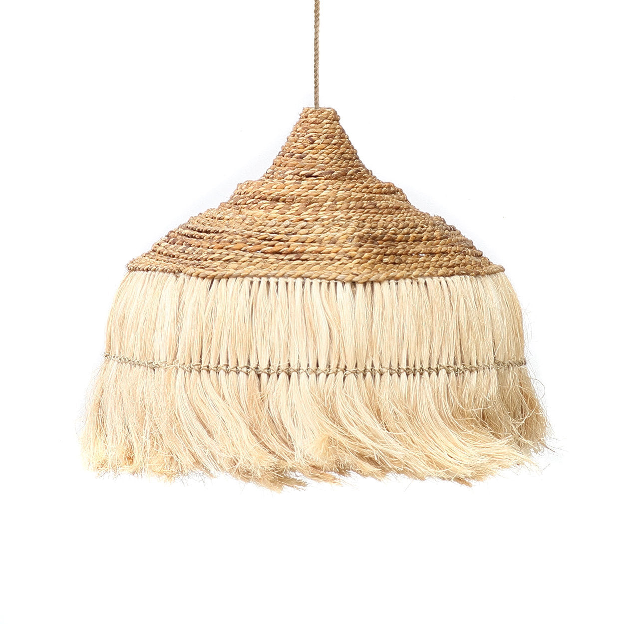 Abaca Hoola Pendant Lamp - Natural - L