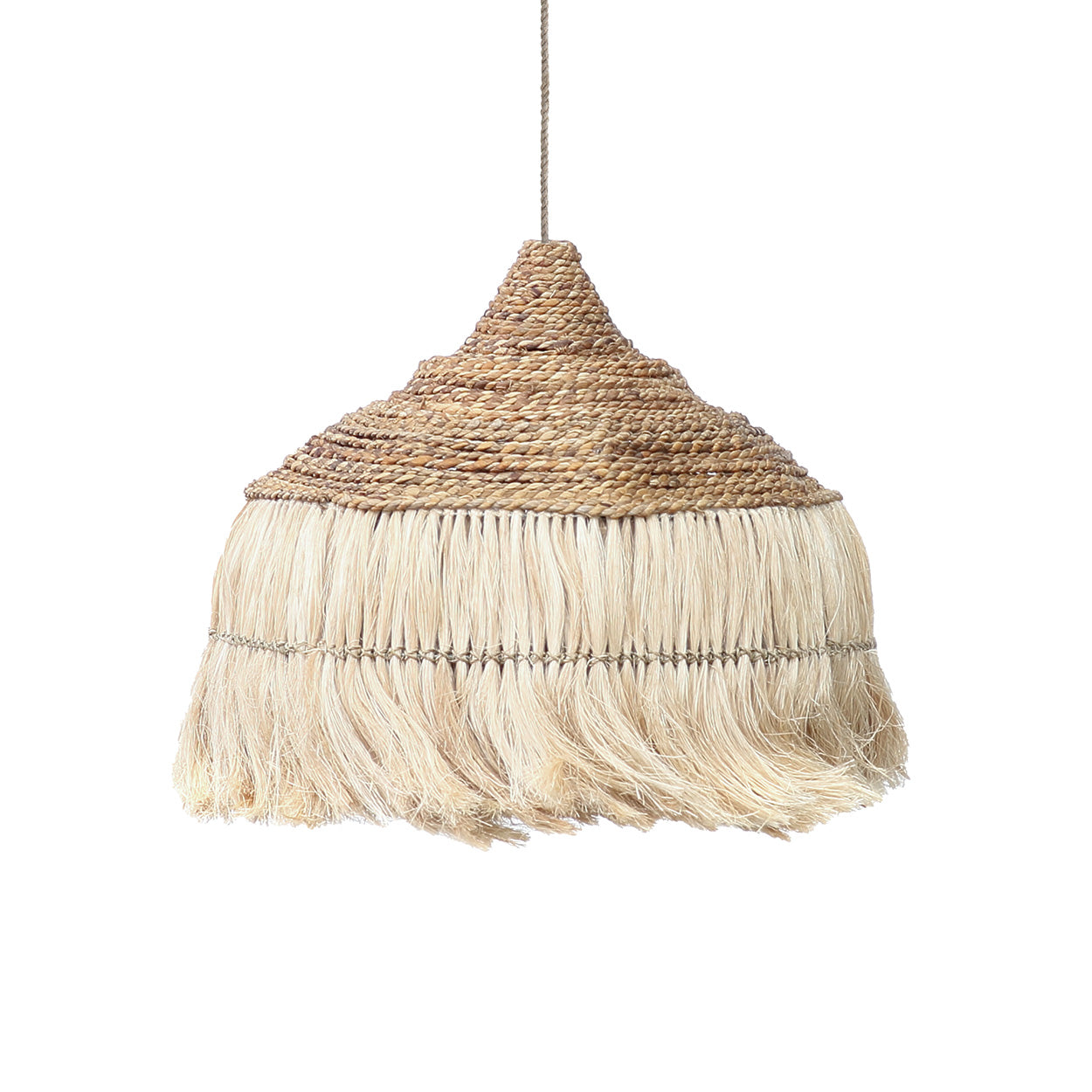 Abaca Hoola Pendant Lamp - Natural - L
